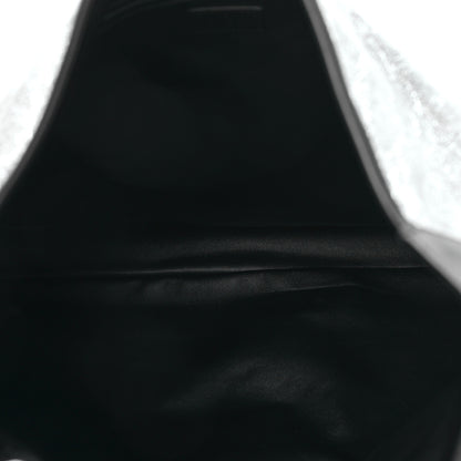 Gucci Metallic Calfskin Large Jackie 1961 Shoulder Bag Silver Black 5 of 8