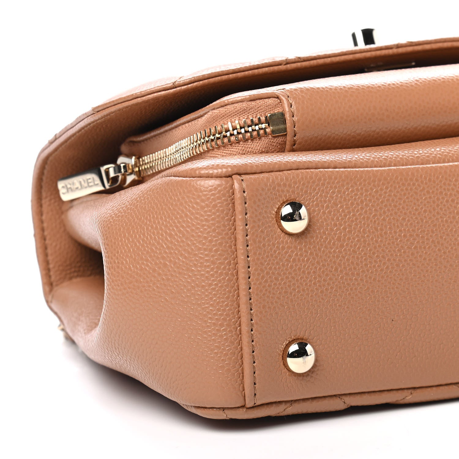 Chanel Caviar Quilted Small Business Affinity Flap Camel 8 of 9