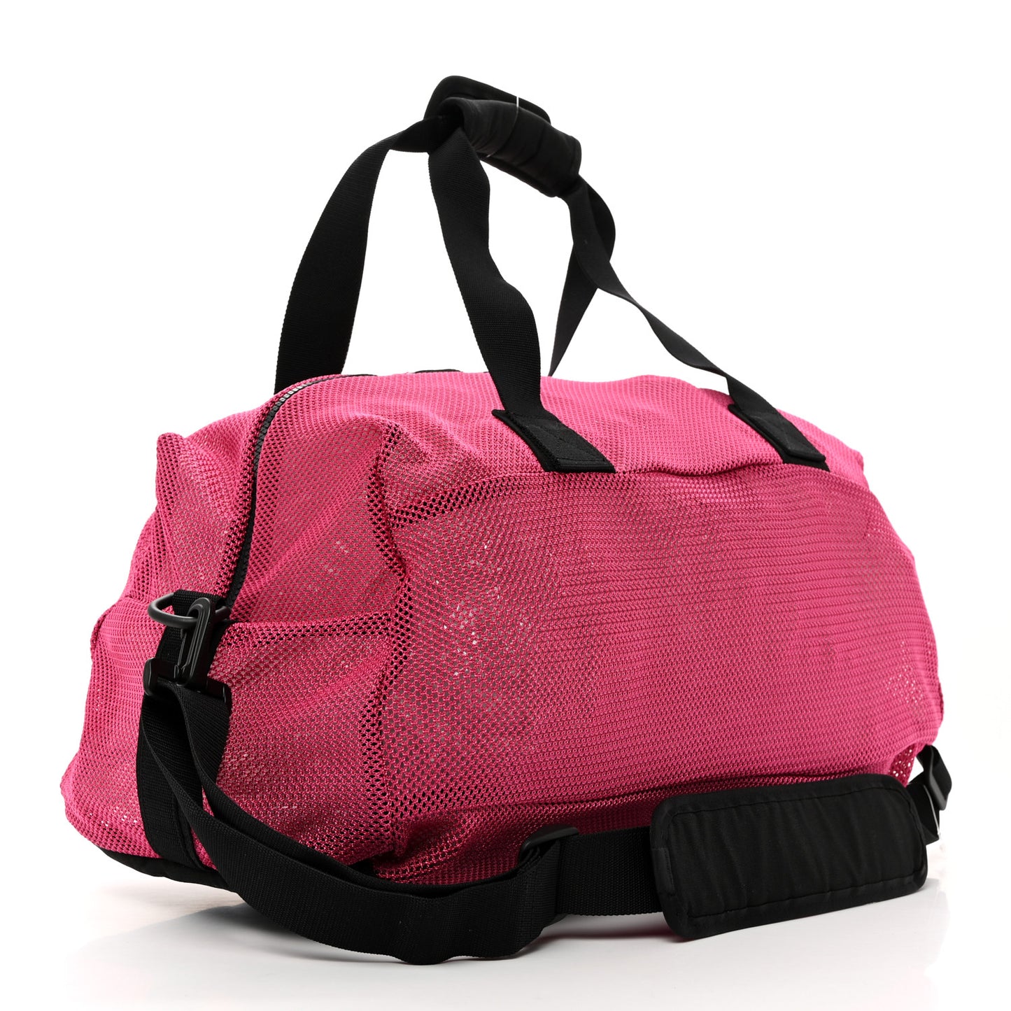 Nylon Mesh Duffle Bag Fuchsia