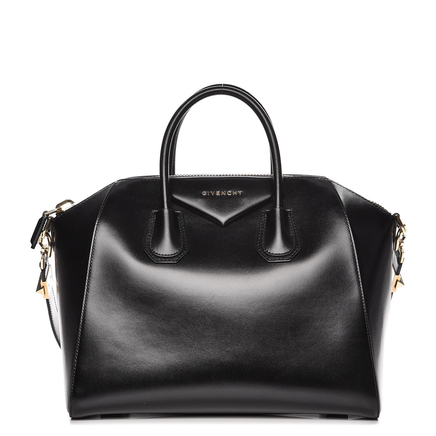 Givenchy Shiny Lord Calfskin Medium Antigona Black 1 of 10