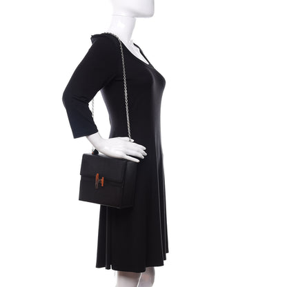 Hermes Chevre Mysore Cinhetic Boxy Top Handle Bag Black 2 of 14
