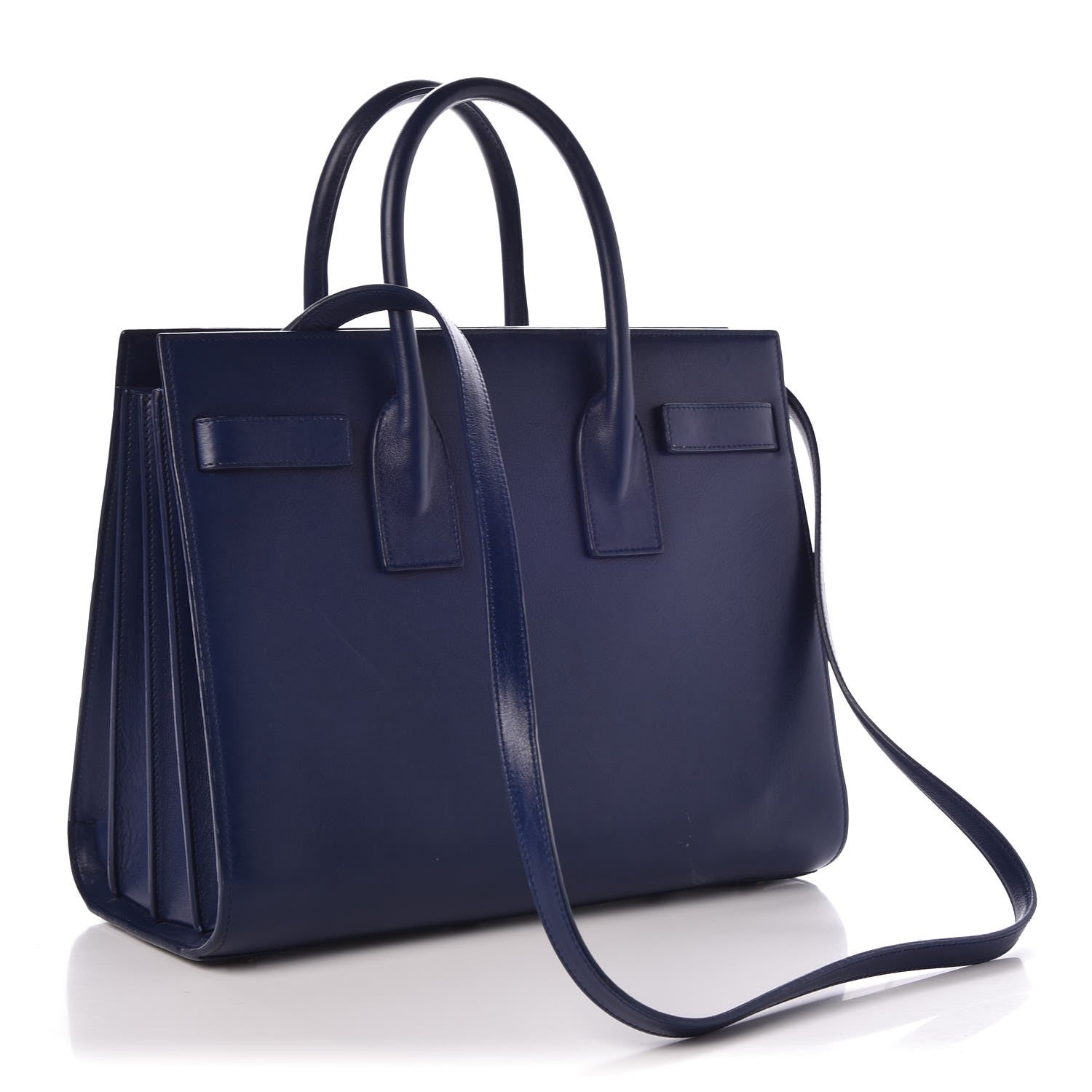 Saint Laurent Calfskin Small Sac De Jour New Marine 3 of 11