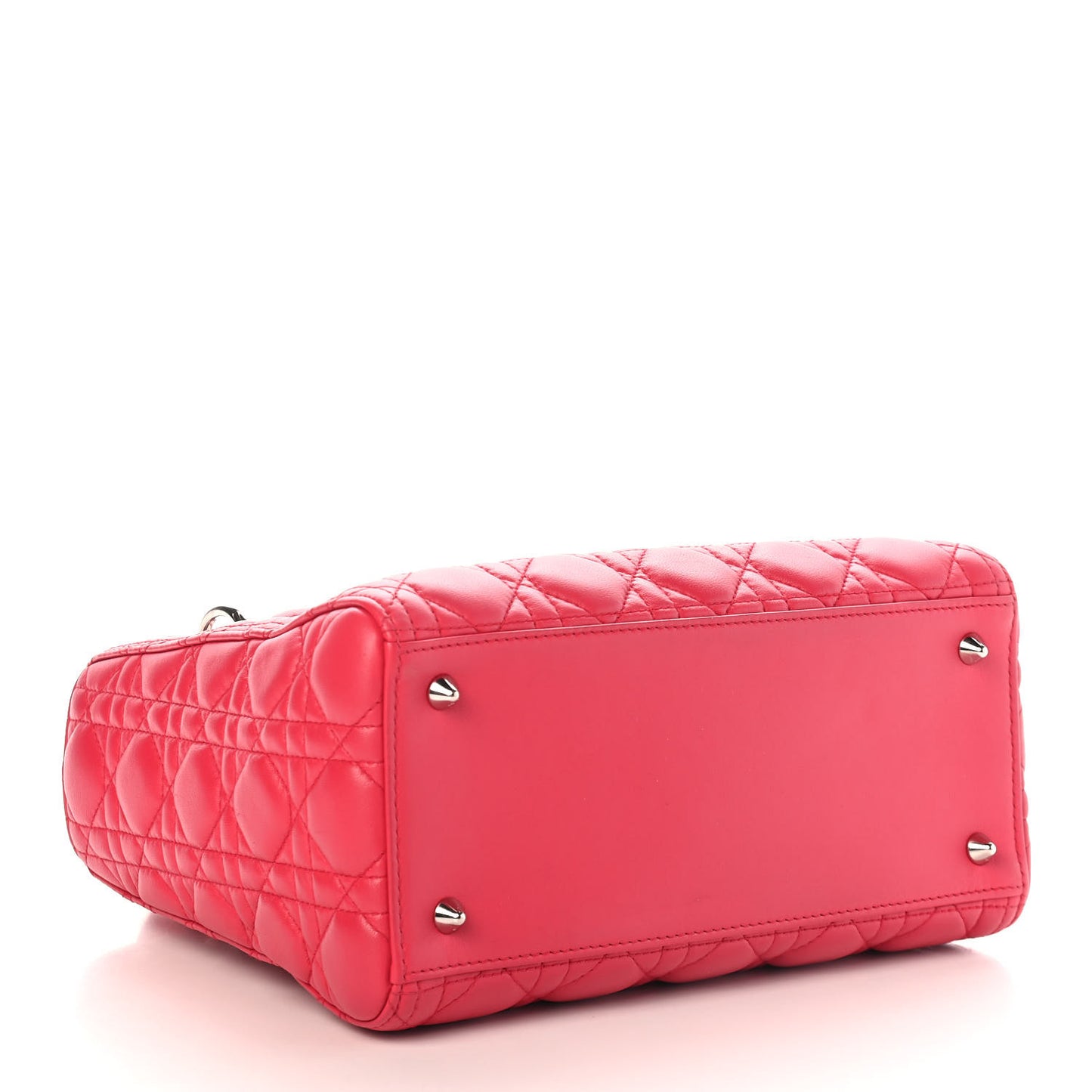 Lambskin Cannage Medium Lady Dior Pink