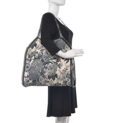Stella McCartney Cotton Canvas Floral Print Large Falabella Tote Ivory 2 of 16