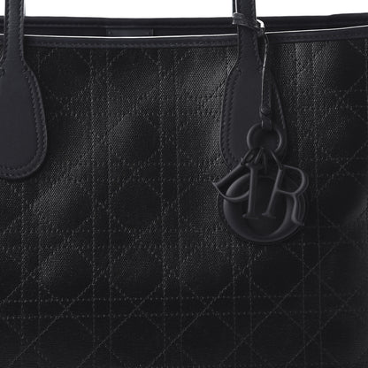 Christian Dior Coated Canvas Cannage Black 10 of 11