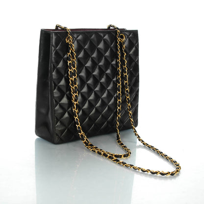 Chanel Lambskin Quilted Shoulder Bag Black 3 of 9