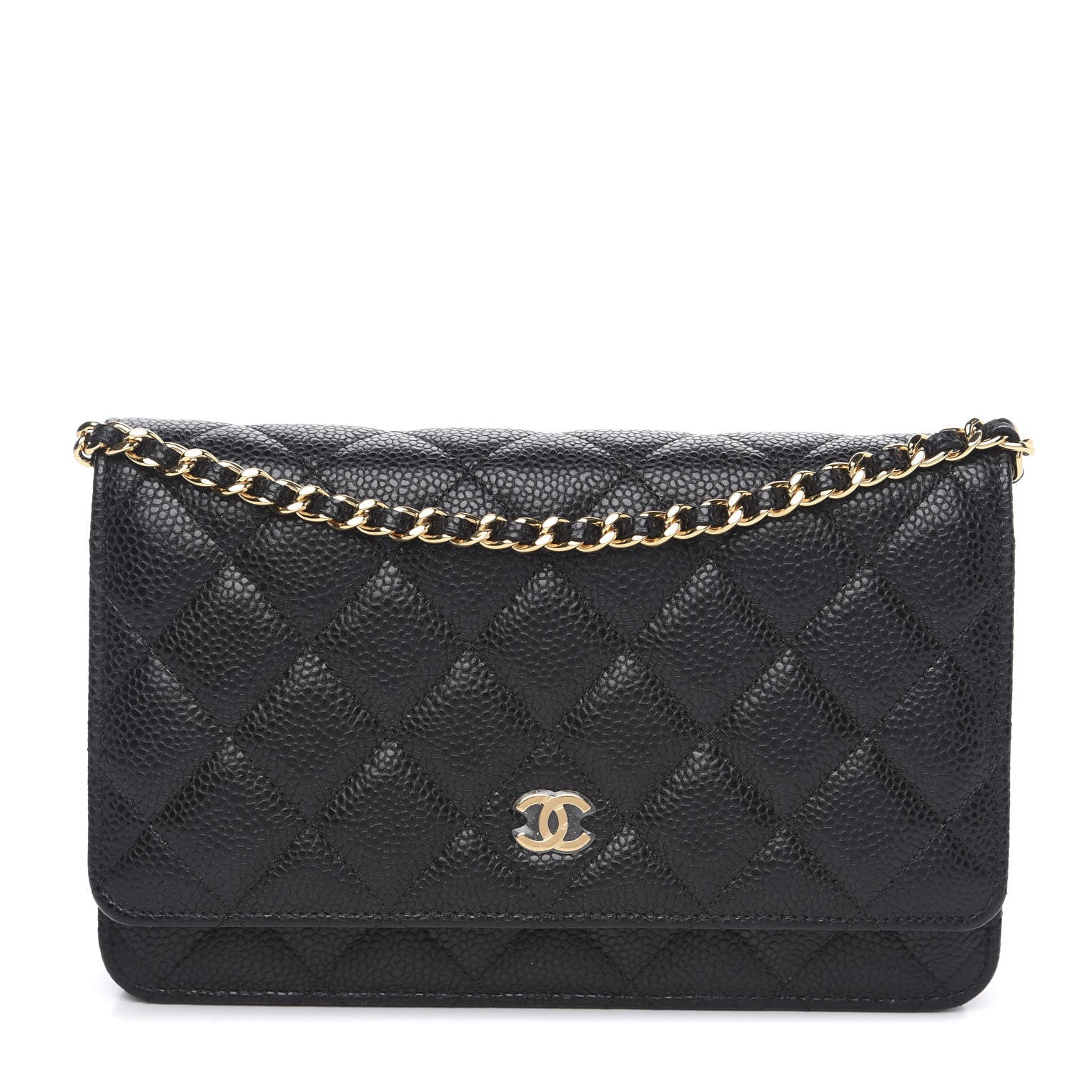 Chanel Caviar Quilted Wallet On Chain WOC Black 1 of 7