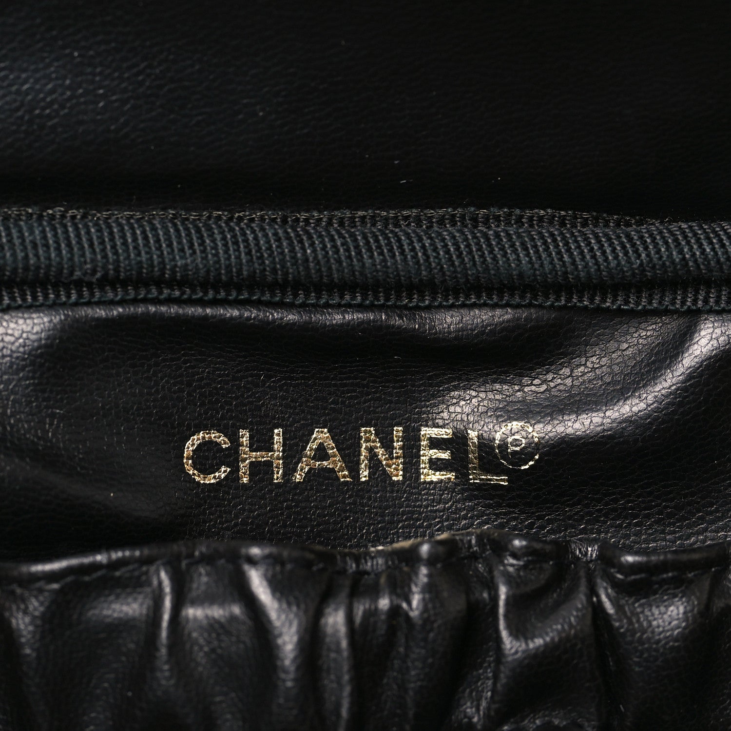 Chanel Lambskin Vanity Cosmetic Case Black 5 of 9