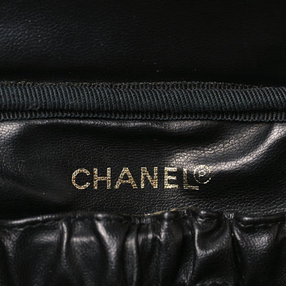 Chanel Lambskin Vanity Cosmetic Case Black 5 of 9