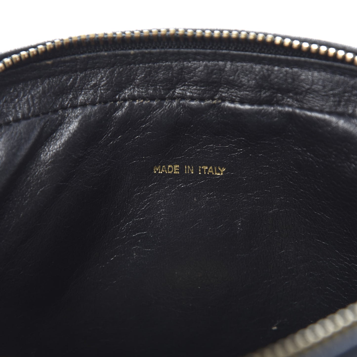 Lambskin Chevron Quilted Tassel Camera Case Black