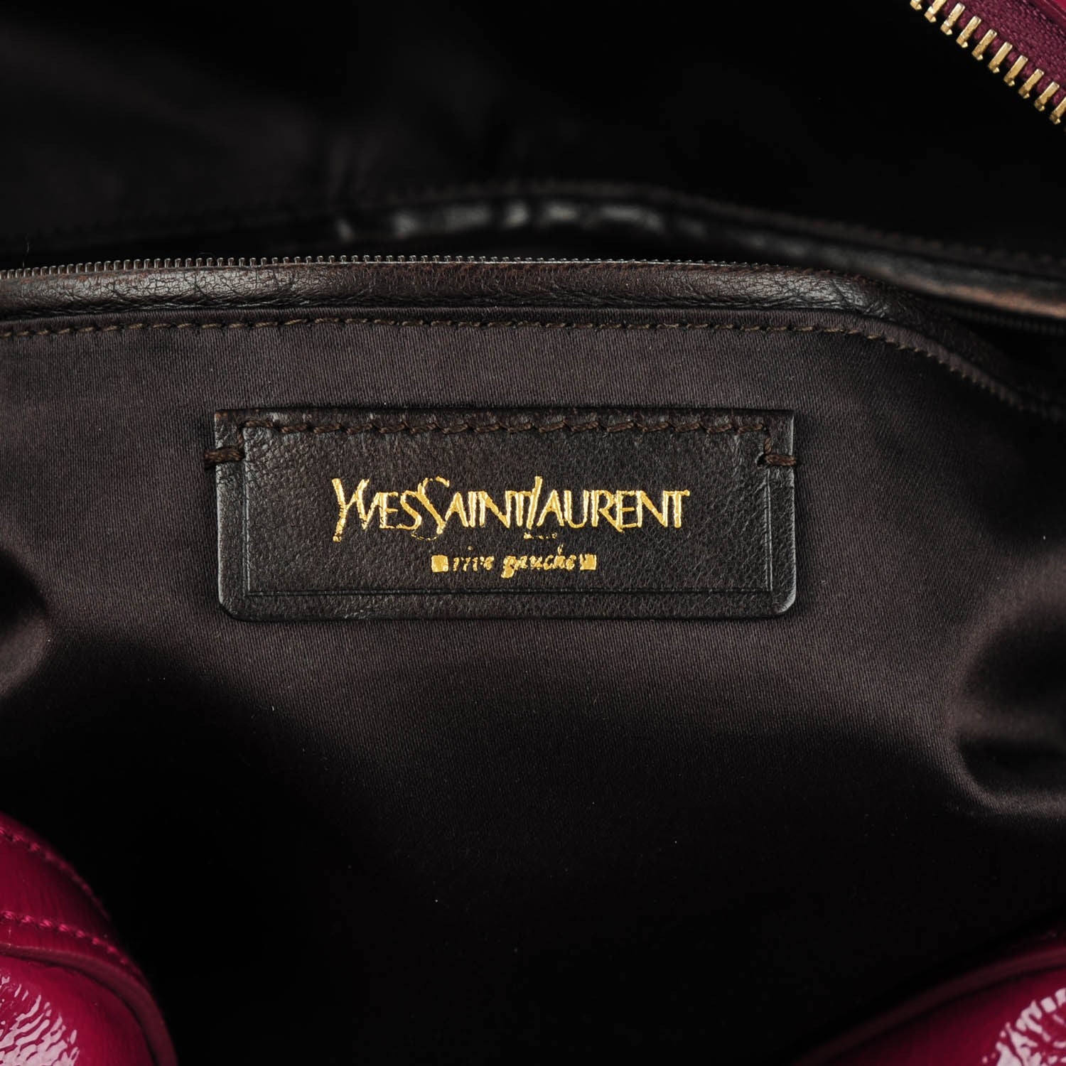 Saint Laurent Patent Calfskin Oversized Muse Magenta 6 of 7