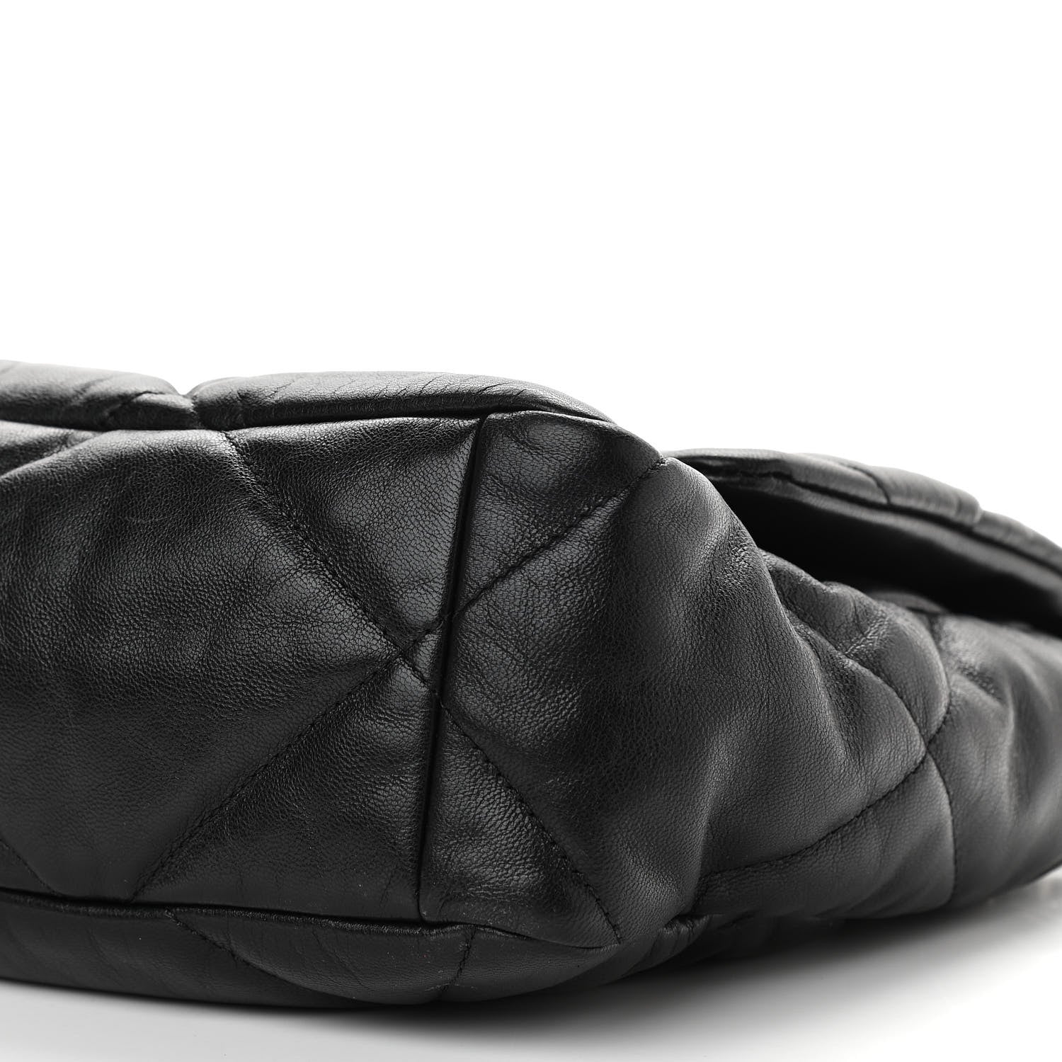 Chanel Goatskin Quilted Large Chanel 19 Flap Black 6 of 13