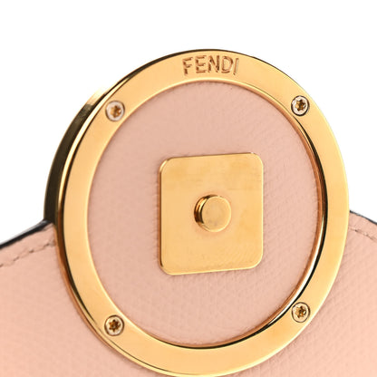 Fendi Vitello Cruise F is Fendi FF 1974 Embossed Medium Envelope Wallet On Chain Maya Black Light Rose 9 of 10