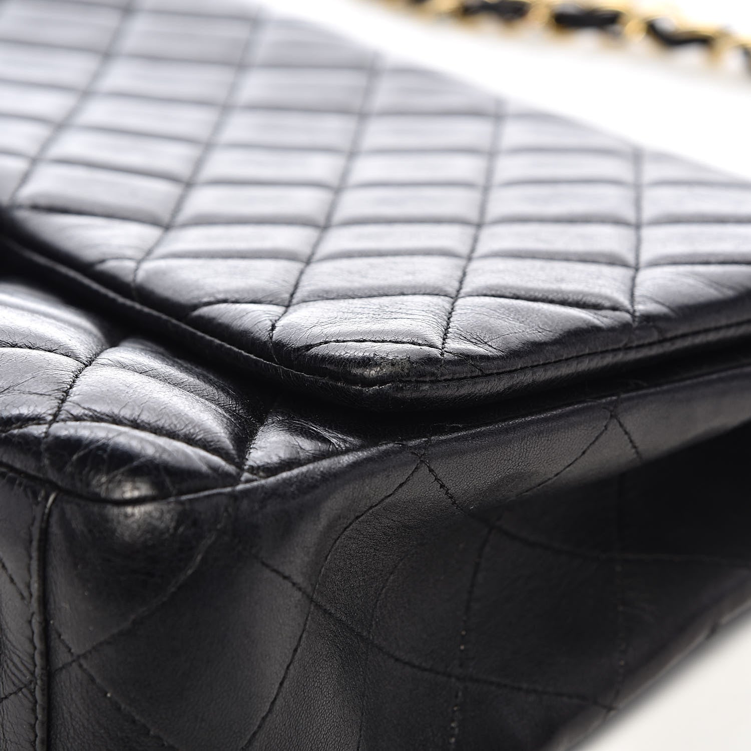 Chanel Lambskin Quilted Maxi Single Flap Black 16 of 19