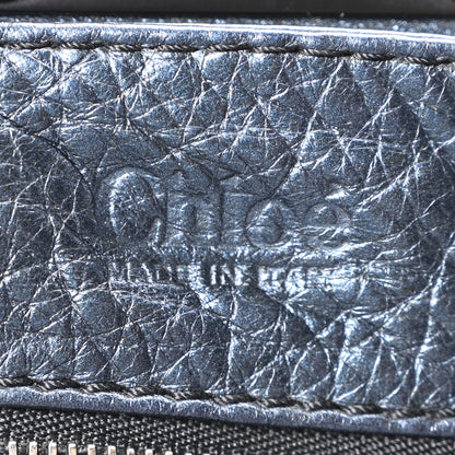 Chloe Metallic Calfskin Medium Paddington Satchel Blue 6 of 10