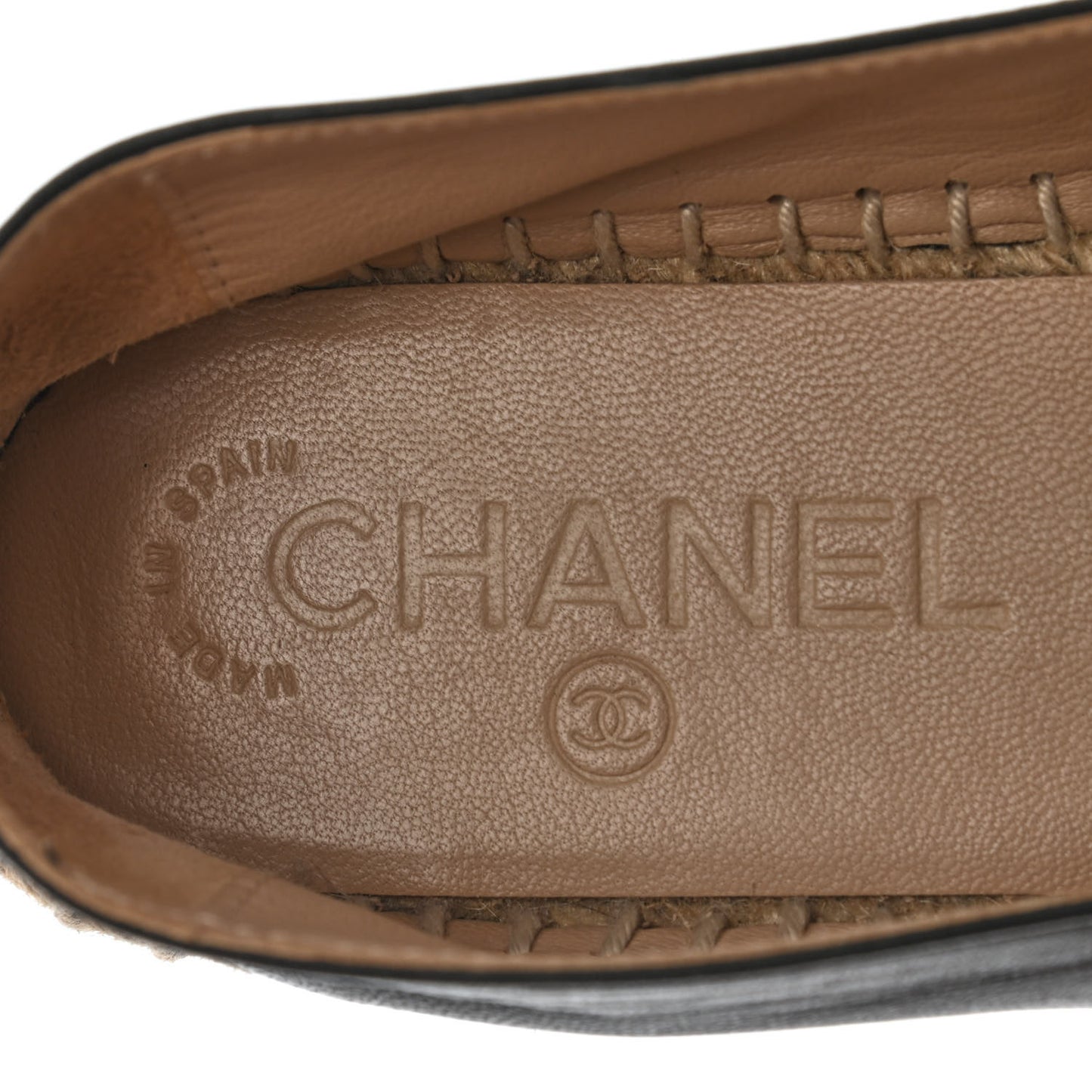 Lambskin CC Espadrilles 35 Black