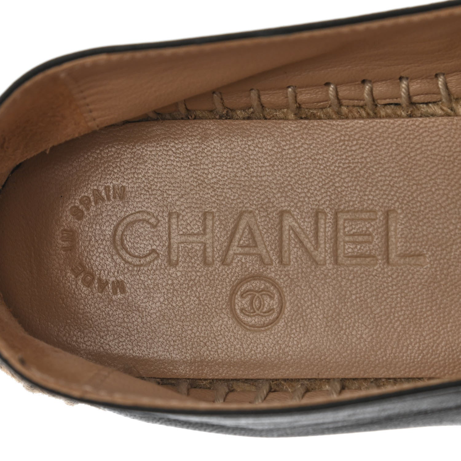 Chanel Lambskin CC Espadrilles 35 Black 7 of 9