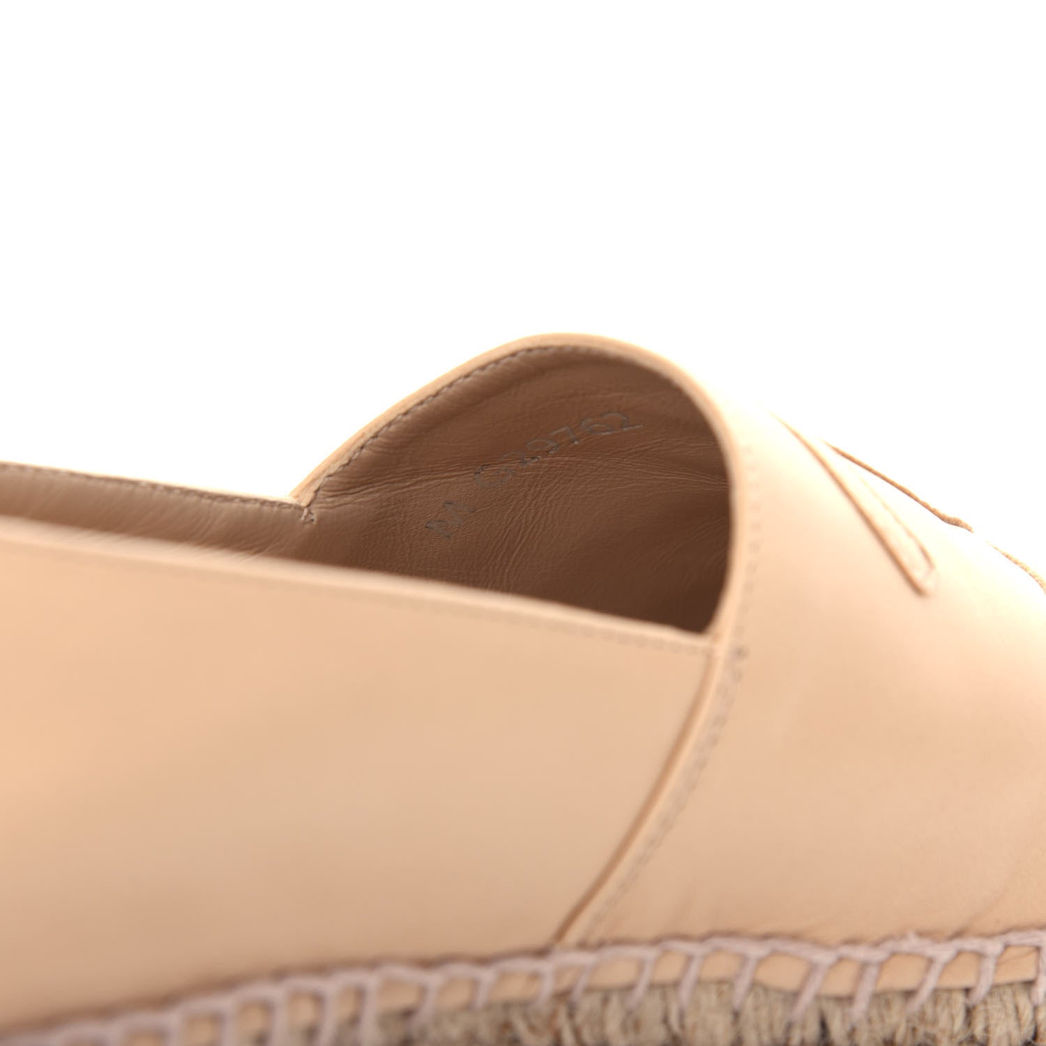 Chanel Lambskin CC Espadrilles 37 Beige Black 11 of 13