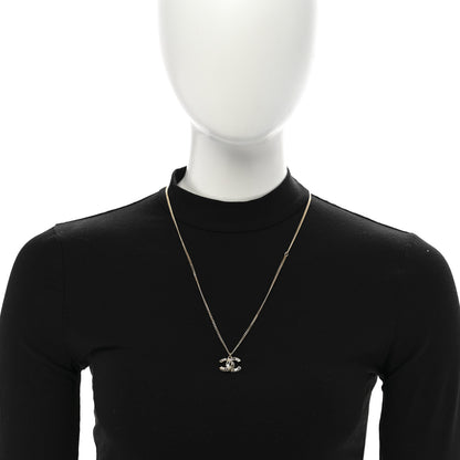 Chanel Baguette Crystal CC Necklace Light Gold Black 2 of 6