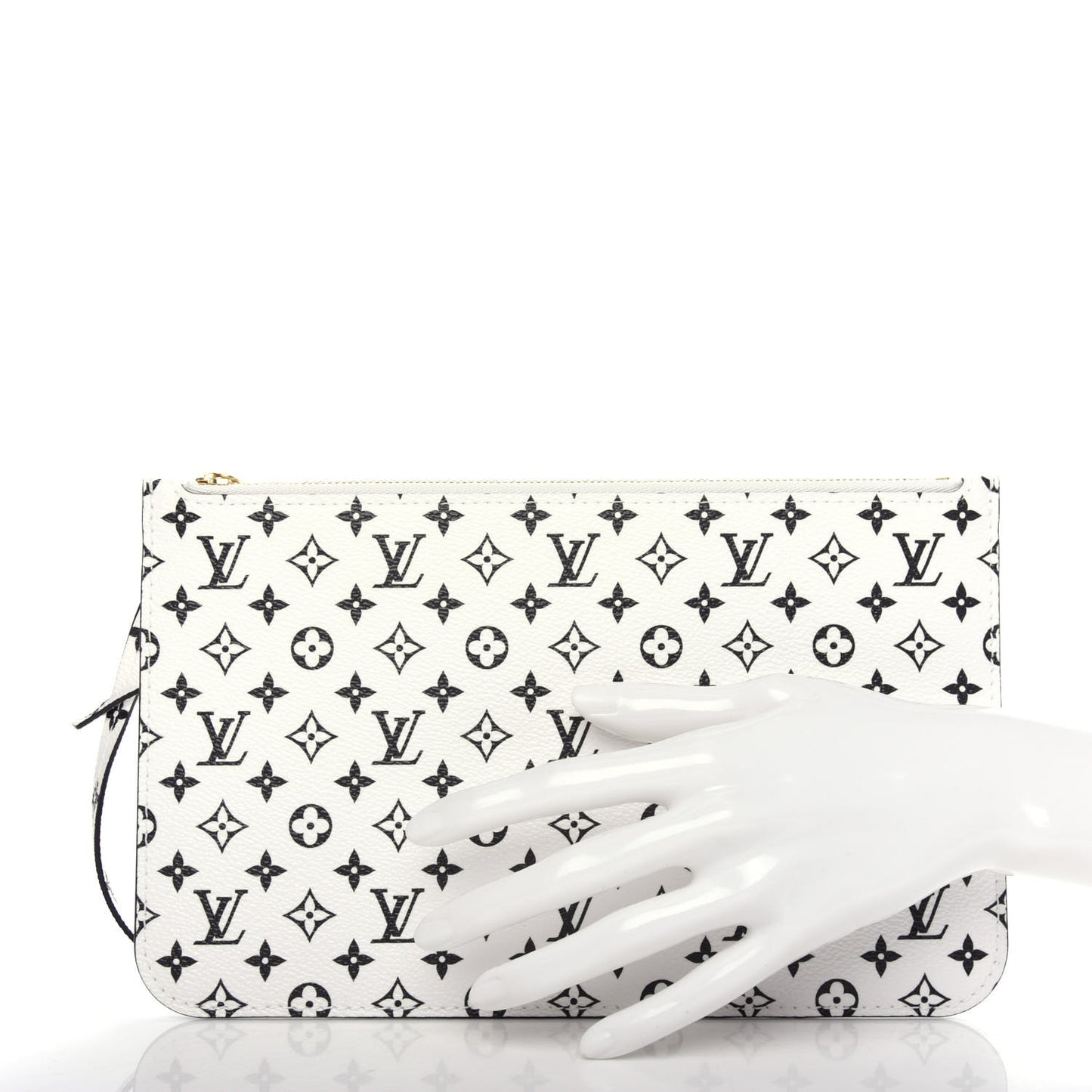 Monogram Giant Neverfull MM GM Pochette White