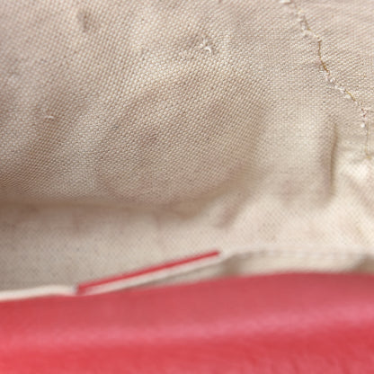 Gucci Calfskin Mini GG Marmont Top Handle Bag Vulcanic Red 21 of 24