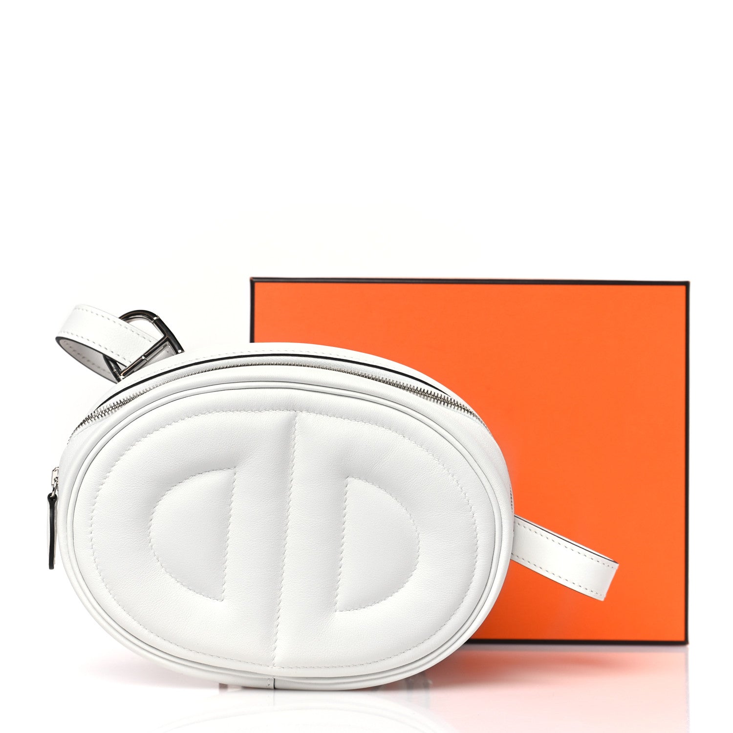 Hermes Swift Verso In-The-Loop Belt Bag New White Sauge 10 of 10