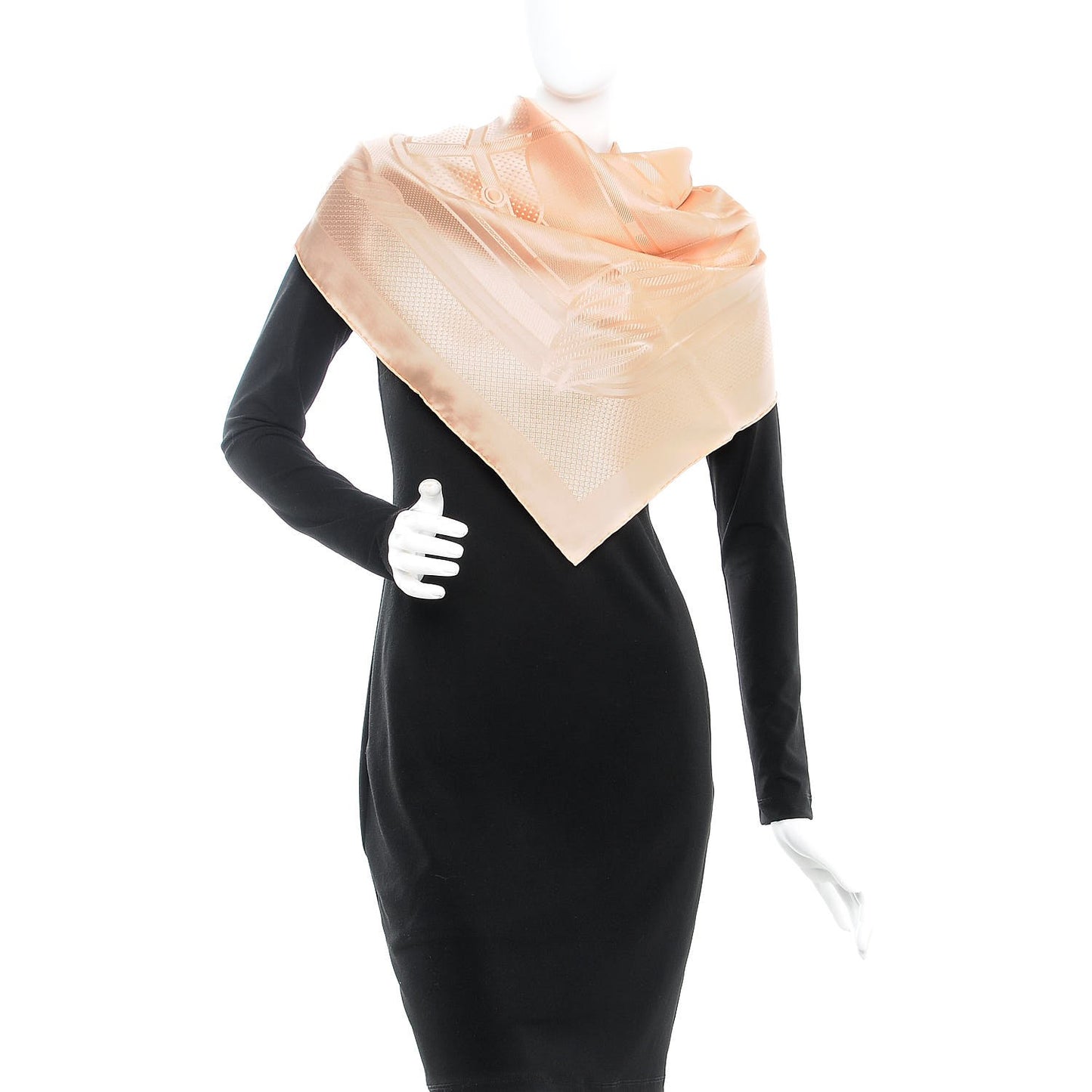 Silk Quadrige Scarf 90 Poudre