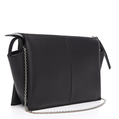 Celine Supple Natural Calfskin Tri-Fold Clutch Black 2 of 11