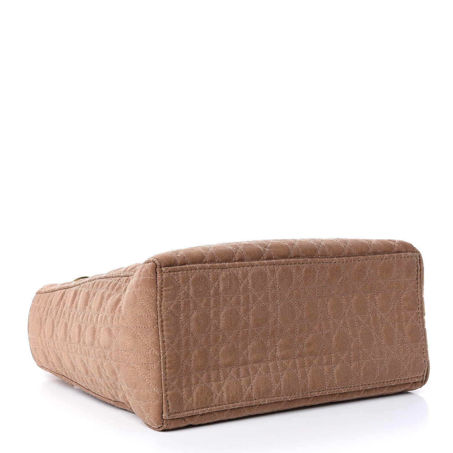 Christian Dior Nylon Cannage Medium Lady Dior Beige 4 of 11