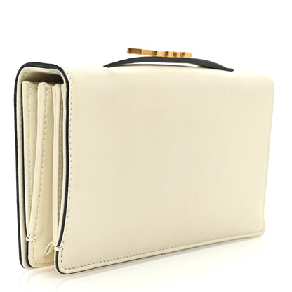Christian Dior Lambskin Embroidered La Roue De La Fortune Tarot Pouch Clutch White 3 of 8