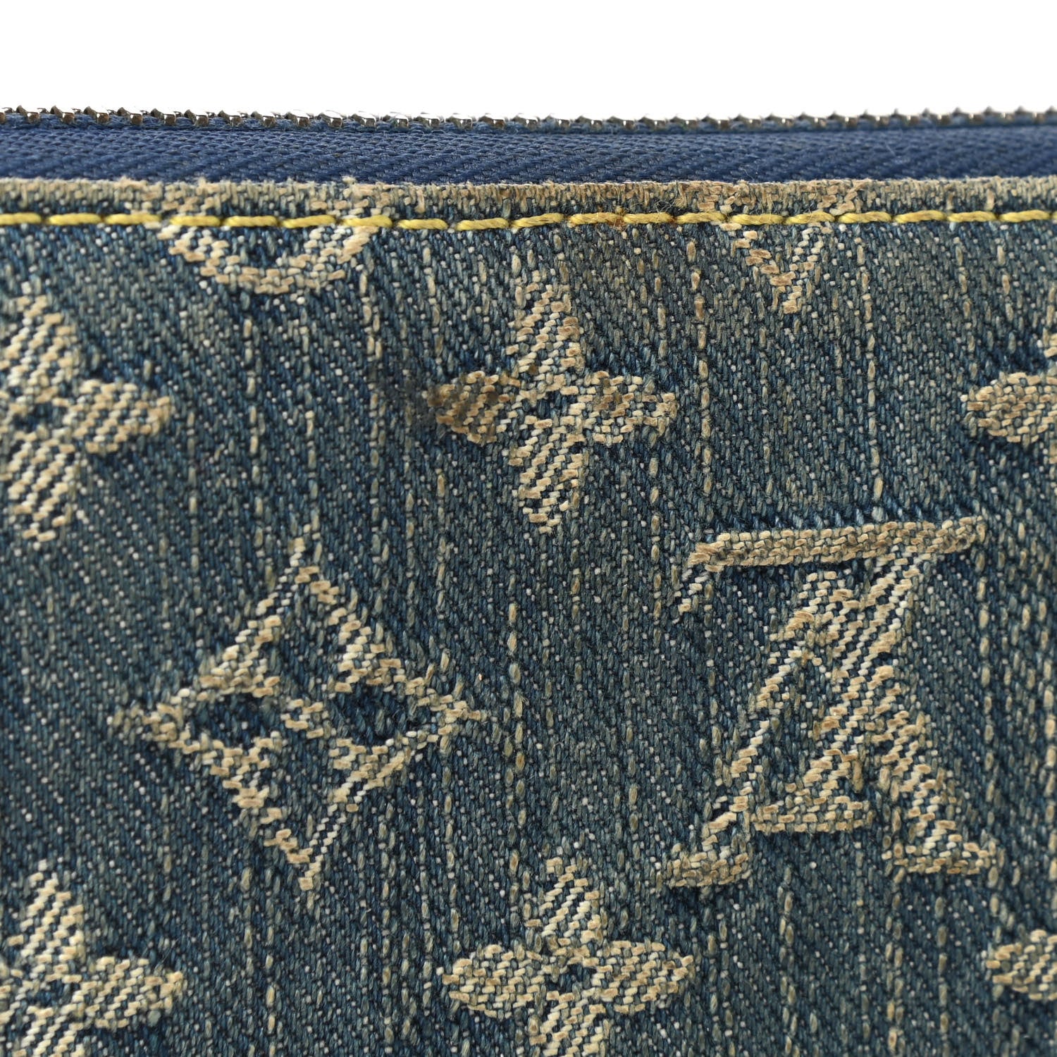 Louis Vuitton Monogram Denim Zippy Wallet Blue 8 of 8