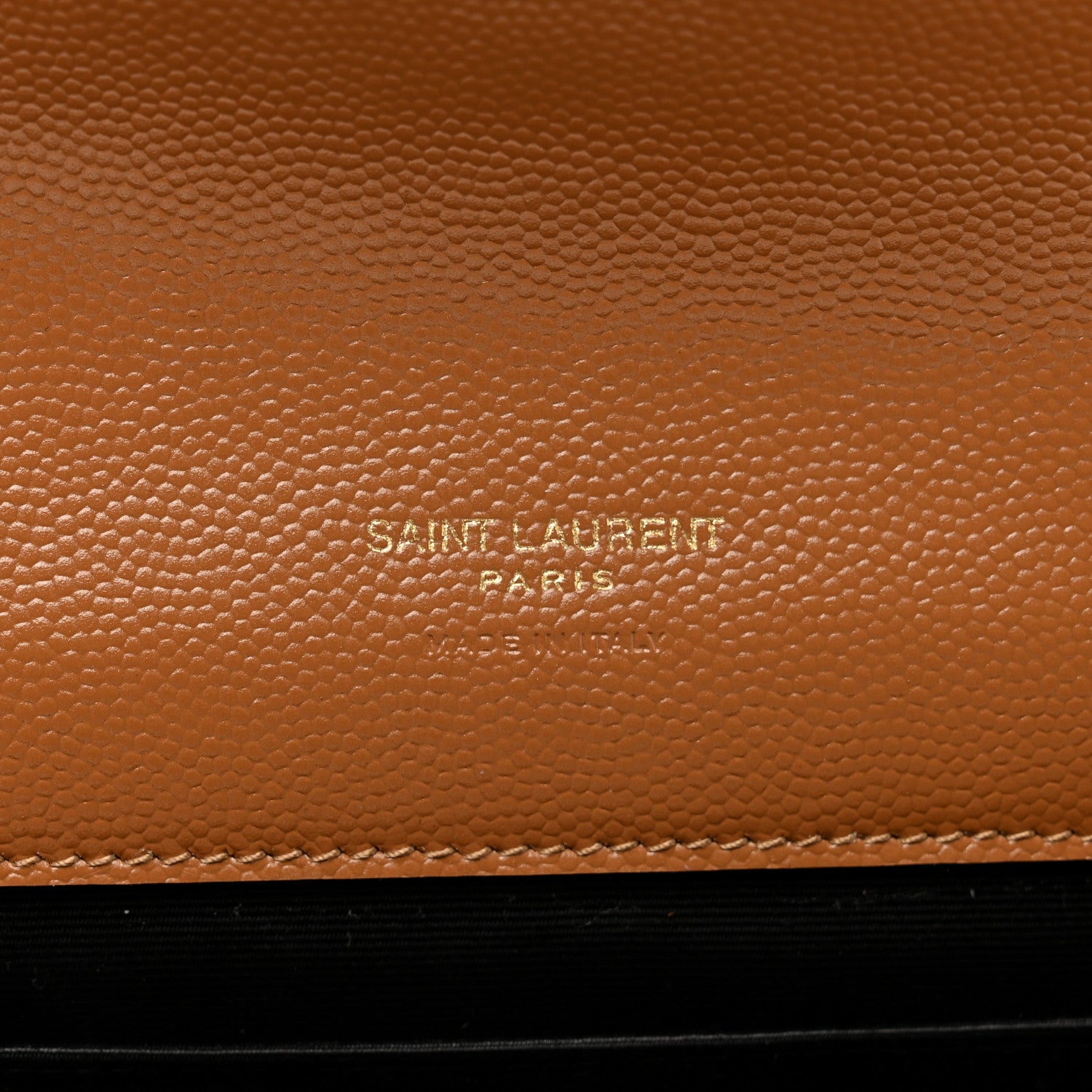 Saint Laurent Grain De Poudre Matelasse Chevron Monogram Cassandre Flap Pouch Natural Dark 6 of 8