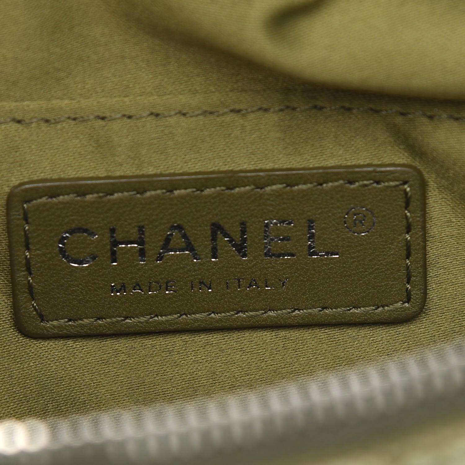 Chanel Canvas Lambskin Quilted Coco Cuba Charms Waist Bag Khaki 6 of 9