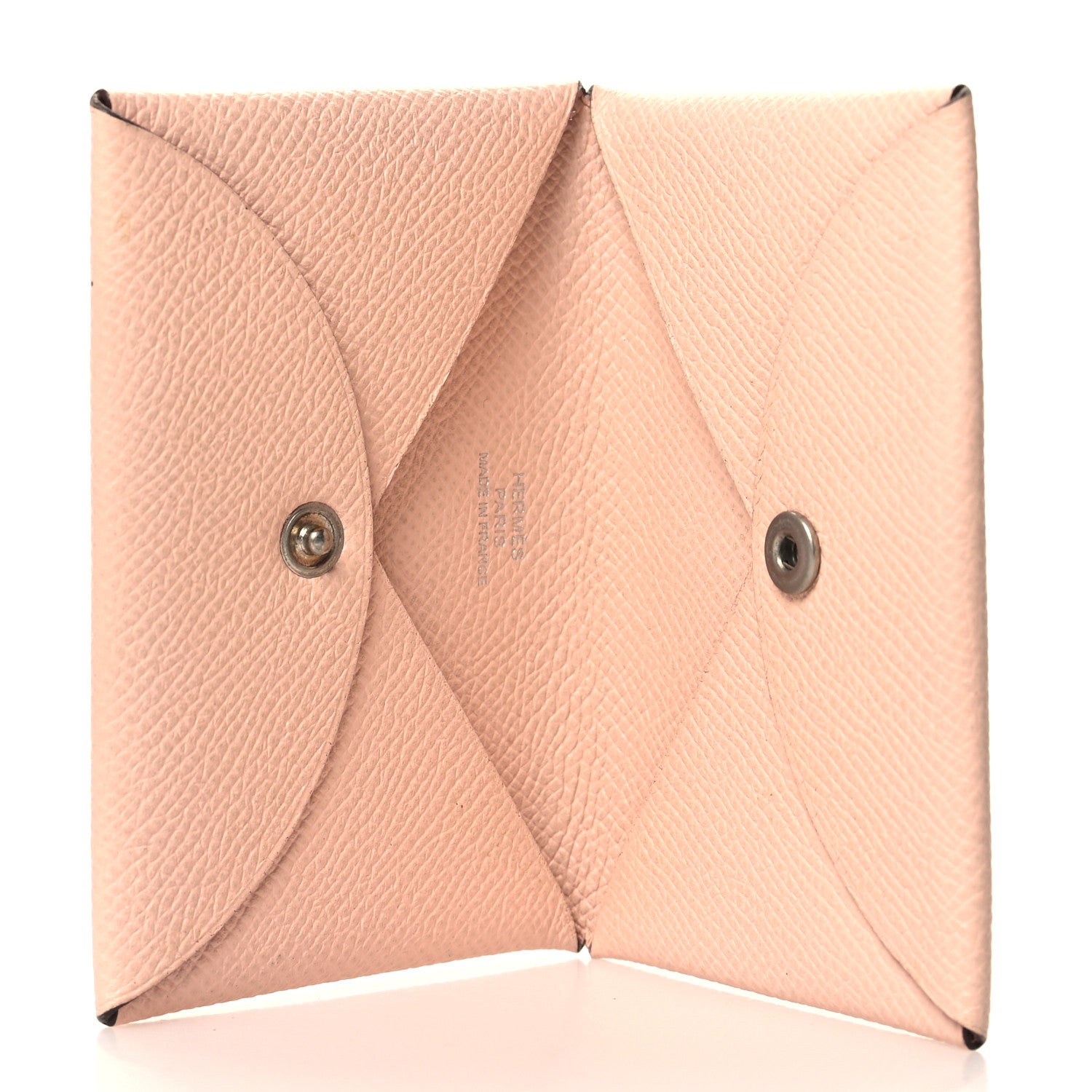 Hermes Epsom Calvi Card Case Rose Eglantine 5 of 8