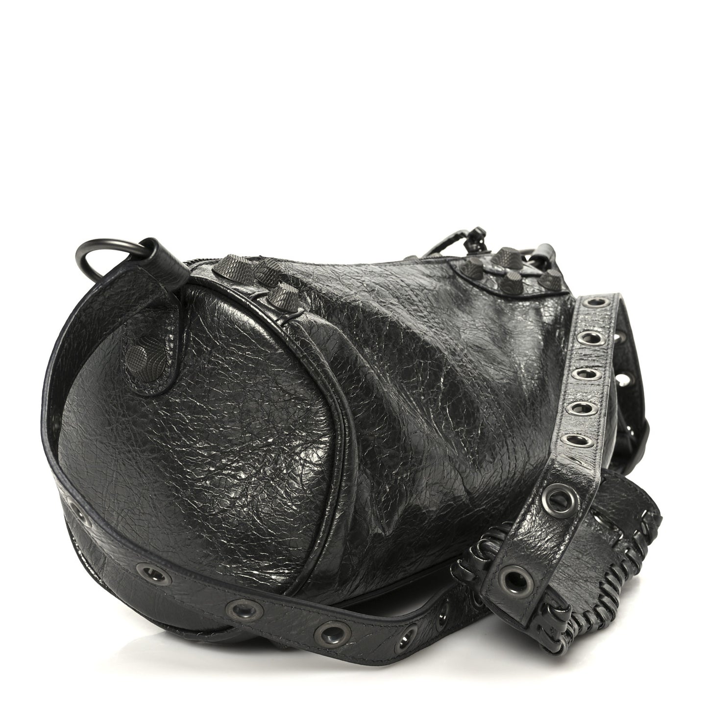 Agneau Arena Le Cagole Cylinder Bag Steel Grey