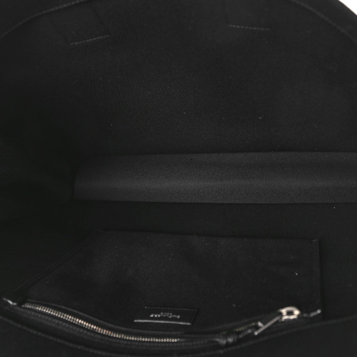 Saint Laurent Linen Calfskin Rive Gauche Tote Black 5 of 8