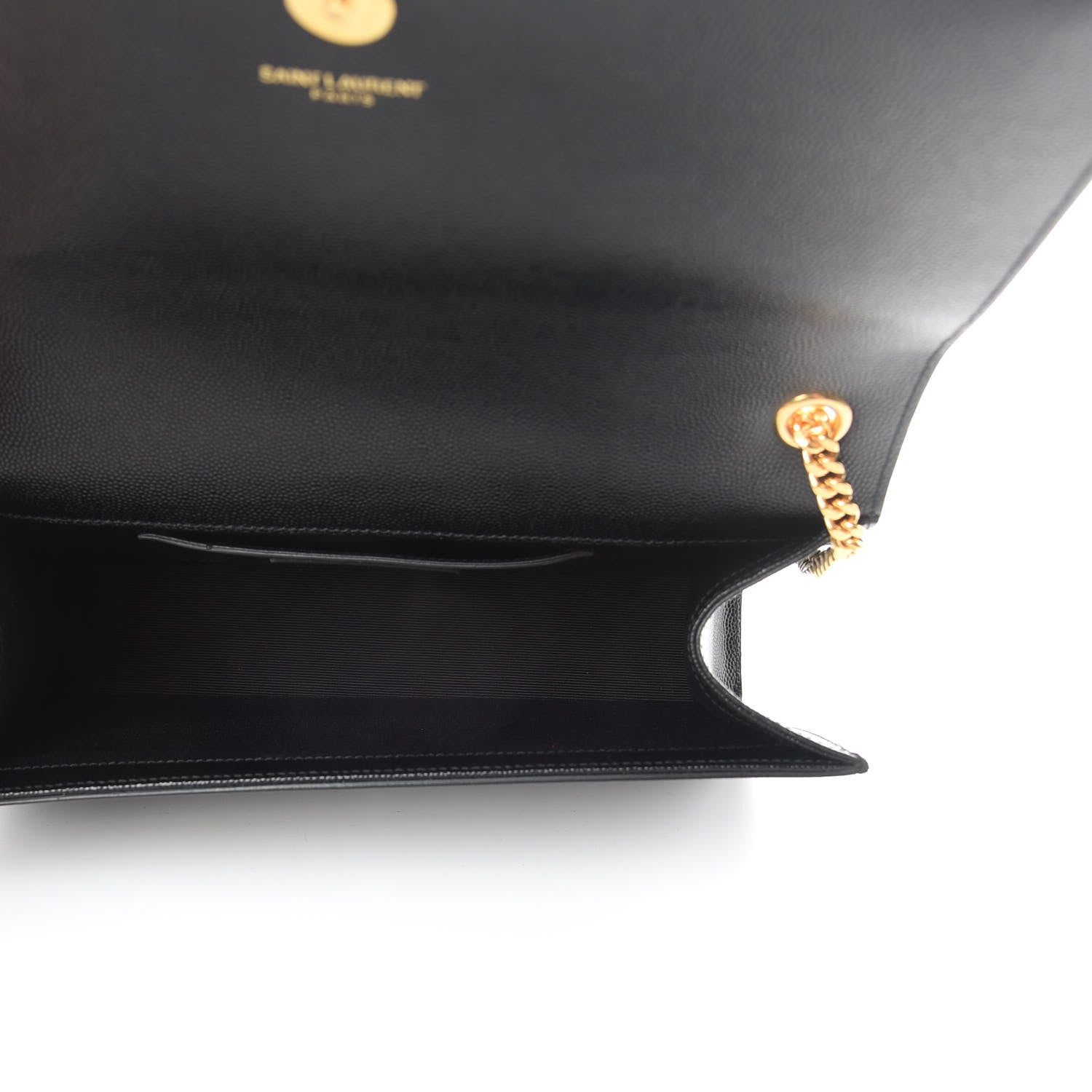 Saint Laurent Grain De Poudre Medium Classic Monogram Kate Satchel Black 5 of 10