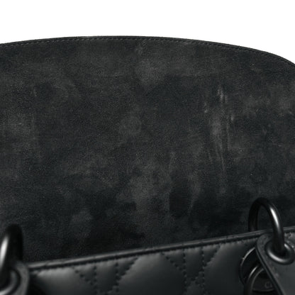 Christian Dior Ultra Matte Calfskin Cannage Large Lady Dior Black 5 of 10