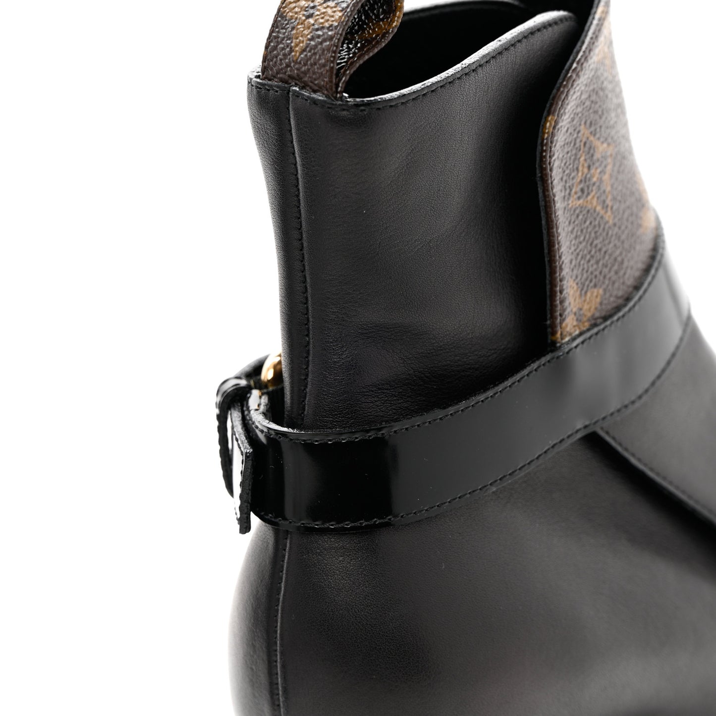 Calfskin Monogram Star Trail Ankle Boots 40 Black