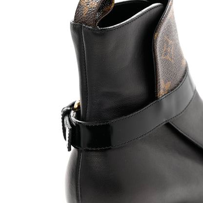 Louis Vuitton Calfskin Monogram Star Trail Ankle Boots 40 Black 10 of 14