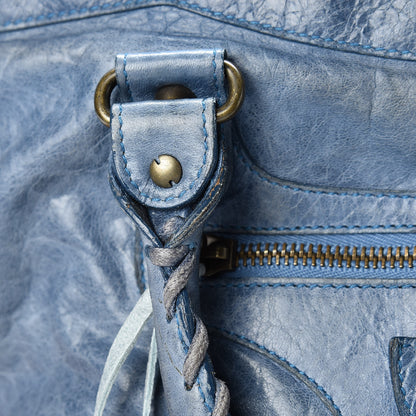 Balenciaga Chevre Classic Hardware Purse Bleu 13 of 24