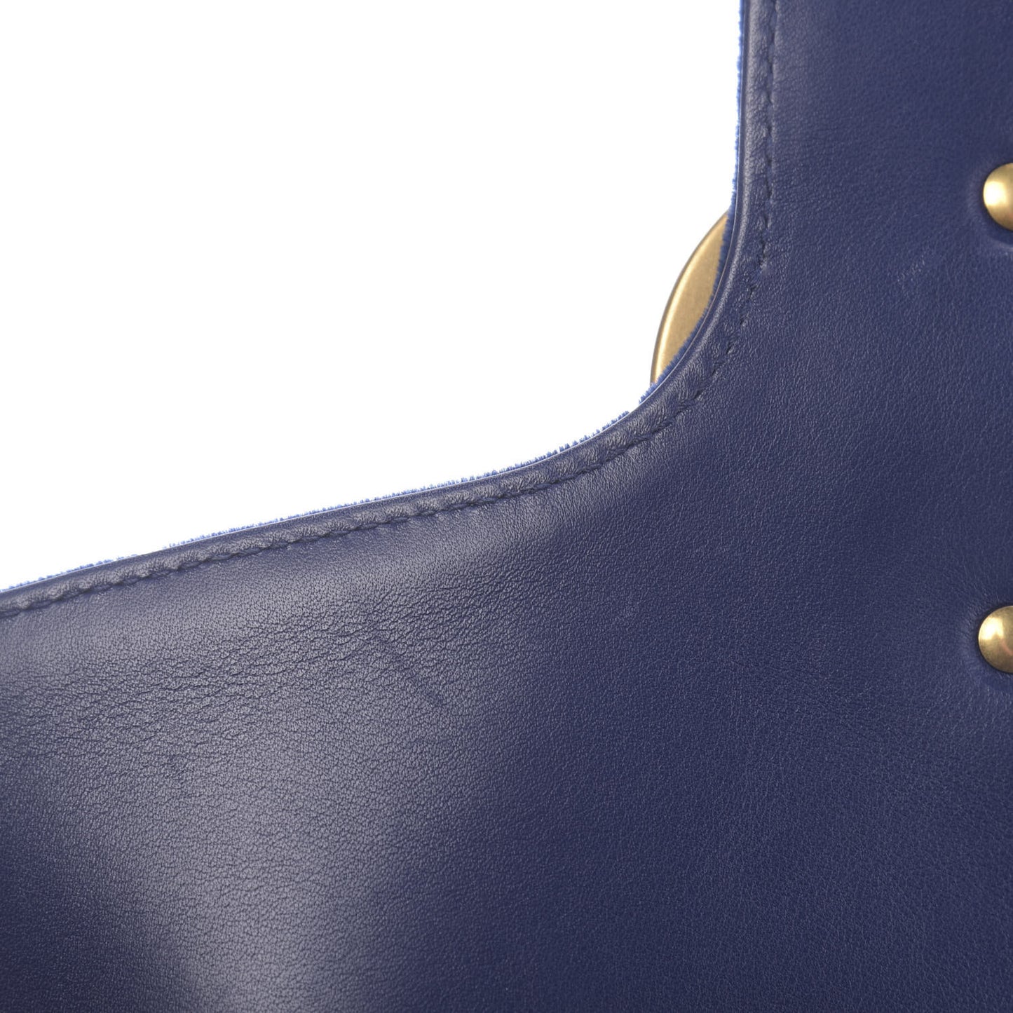 Velvet Matelasse Medium GG Marmont Shoulder Bag Cobalt Blue