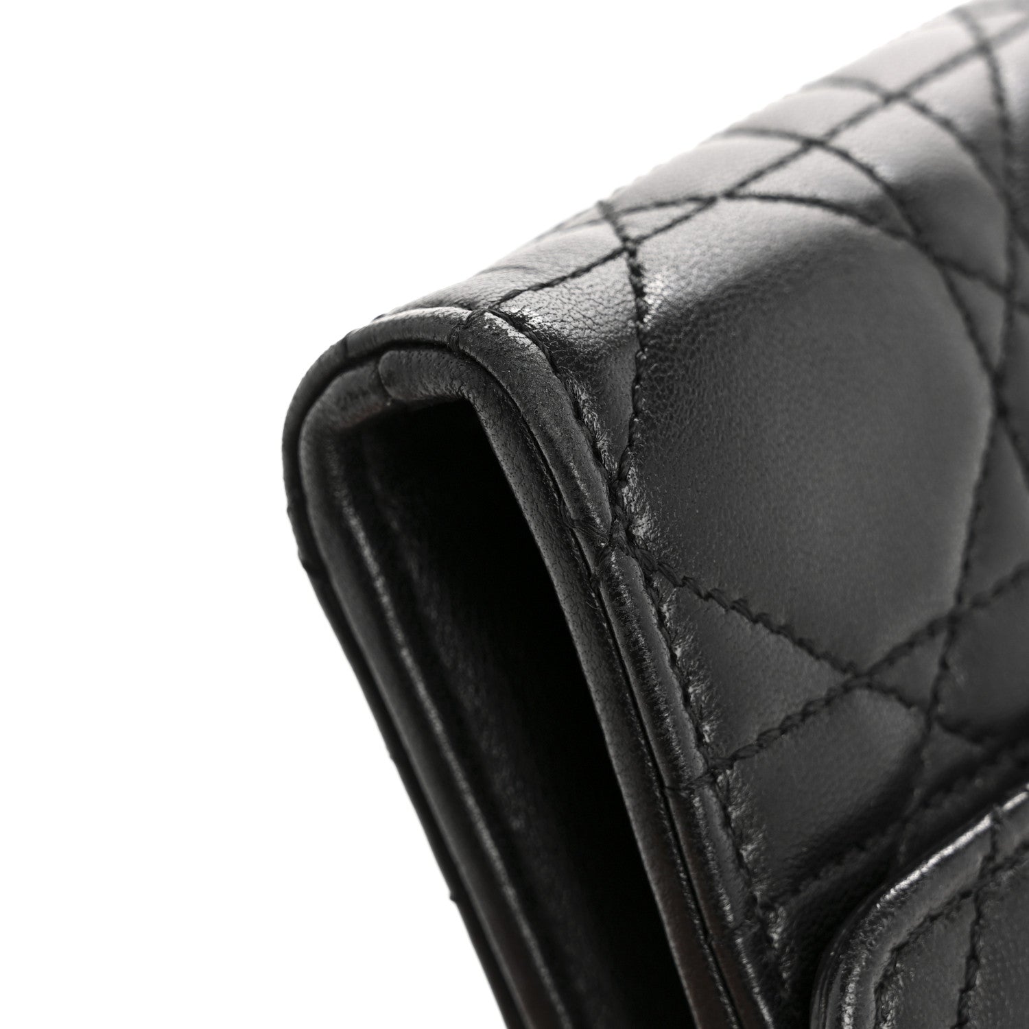 Christian Dior Lambskin Cannage Miss Dior Chain Wallet Black 12 of 15