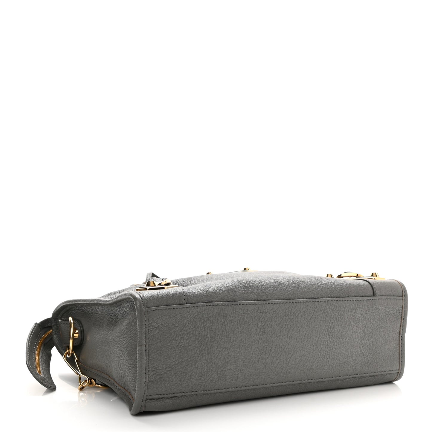 Chevre Gold Metallic Edge Hardware S City Gris Acier