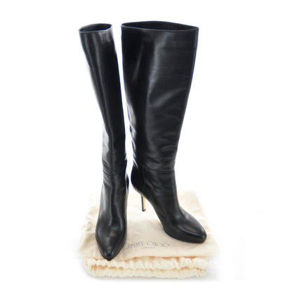 Jimmy Choo Leather Eden Boots 35 Black 6 of 7