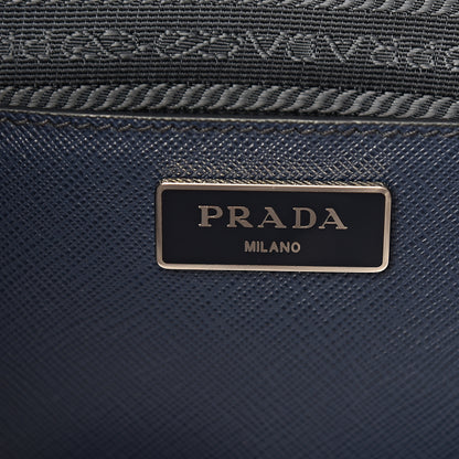 Prada Saffiano Medium Galleria Double Zip Tote Baltico 10 of 14