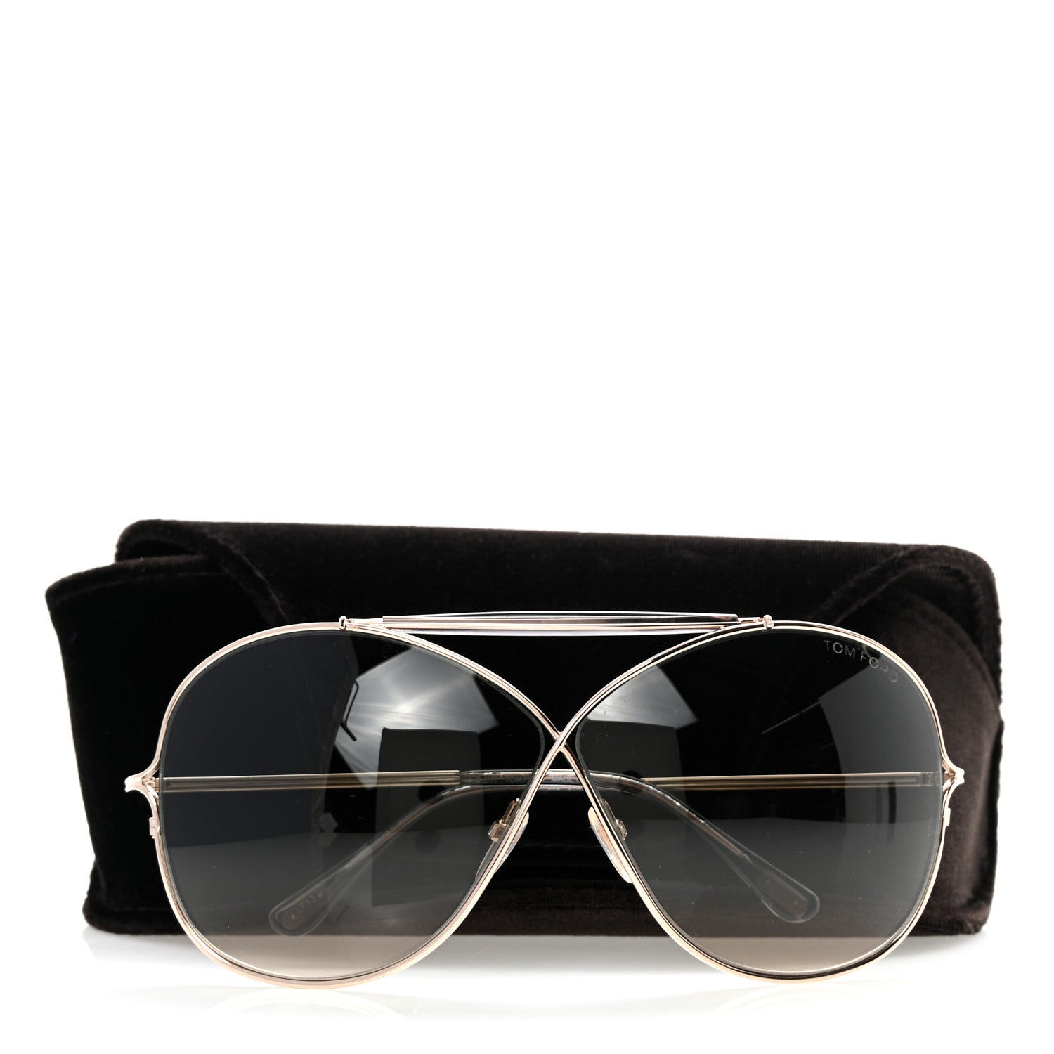 Tom Ford Pilot Sunglasses FT0818 Grey 10 of 10