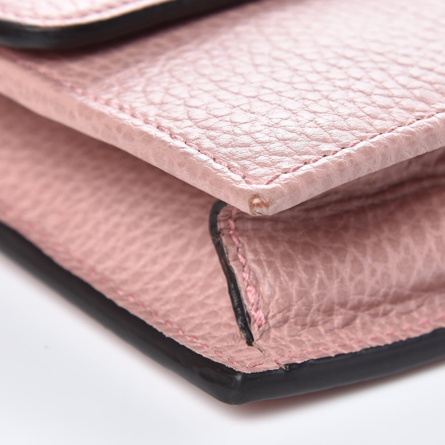 Gucci Dollar Calfskin Interlocking G Chain Wallet Soft Pink 10 of 10