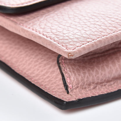 Gucci Dollar Calfskin Interlocking G Chain Wallet Soft Pink 10 of 10