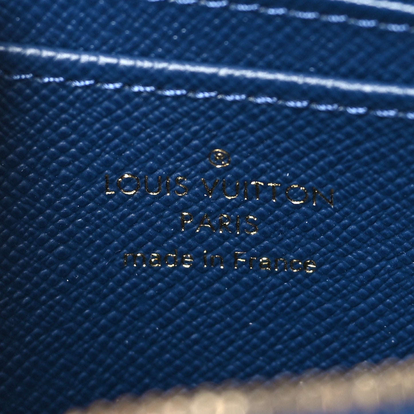 Denim Monogram Jacquard Zippy Coin Purse Bleu